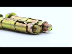 Thép carbon màu sắc kẽm bọc tay kéo mở rộng Anchor Bolt với lỗ C / W Hex Nut & Wahser