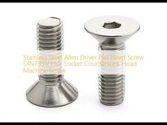 Thép không gỉ Allen Driver Flat Head Screw DIN7991/ Hex Socket Countersunk Head Machine Screw