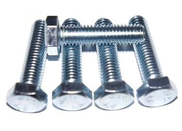 Carbon Steel Fastener , Colorful Zinc Plated / Galvanized Hex Bolts