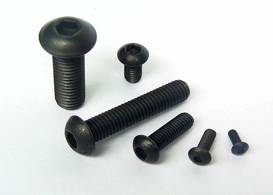 Mua ISO 7380 Carbon Steel Black Oxide Hexagon Socket Flat Round Head Screw với độ bền cao online manufacture
