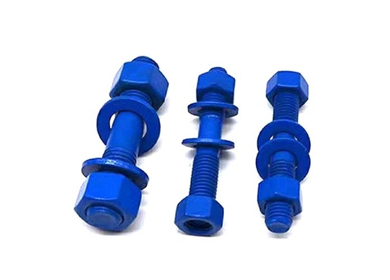 Mua ASME B18.2.1/ASME B18.2.2 Fluocarbon bọc nút với 2 hạt hex nặng và máy rửa tròn đơn giản2.1/ online manufacture