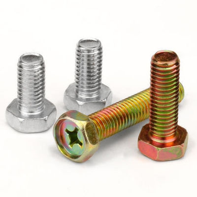mua Thép carbon galvanized M4-M8 Cross Socket Hex Head Bolts với đường cong GB29.2 UNC Thread sản xuất trực tuyến