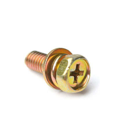 Mua Trọng tròn đầu màu sắc kẽm bọc thép cacbon Gr. 4.8 Bolt cho xây dựng với nhăn và máy rửa mùa xuân online manufacture