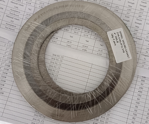 Mua Thép không gỉ 316 Vòng bên ngoài và Vòng bên trong Vòng xoắn ốc Vòng đệm cho ASME B16.5 Flange 3.2mm/4.5mm online manufacture