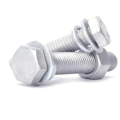 Mua Chống ăn mòn cực cao Bốc đầu hex galvanized đắm nóng với máy giặt đơn giản, máy giặt mùa xuân và hạt hex được sử dụng cho quang điện, gió, Ultra sản xuất trực tuyến