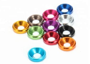 Mua Máy giặt bằng nhôm Anodized đầy màu sắc / Máy giặt hình cầu Tiêu chuẩn DIN 6319 online manufacture