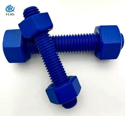 Mua Bu lông đinh tán bằng thép tráng polytetrafluoroethylene PTFE Chốt ren kép kết thúc với đai ốc online manufacture