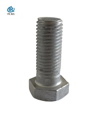 Chốt đầu Hex mạ kẽm nhúng nóng Chốt thép carbon cường độ cao Chốt đầy đủ chủ đề