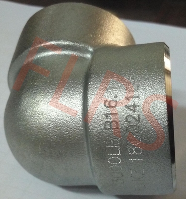 ASME B16.11 Phụ kiện hàn ổ cắm rèn Class 3000 90 độ khuỷu tay A182 F316L