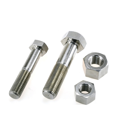 316 Thép không gỉ nửa ren Metric Hex Head Cap Bolt Chống ăn mòn cao