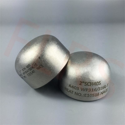 Nắp cuối bằng thép hàn đối đầu theo tiêu chuẩn ASTM A403 WP316 / 316L được chứng nhận kép cho thùng thép