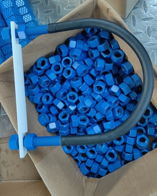 Xylan Fluorocarbon phủ U-bolt với polyshrink 4 hạt máy giặt