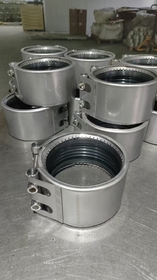 Thép không gỉ 201 vật liệu buộc EPDM / NBR Seal Ring Grip-type Pipe Clamp cho các ứng dụng trong ngành khí đốt
