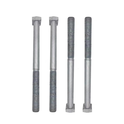 UN Thread Extension Rod Square Head Bolt trong màu xám / bạc cho Hot Dip Galvanized Fastening tùy chỉnh