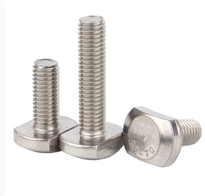 GB37 Thép không gỉ 304/316 T- Bolts cho kênh hình T / Vít kẹp hình T Photovoltaic