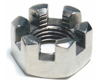 Đai ốc khóa lục giác có rãnh chống mài mòn với chỉ kim loại thô và mịn