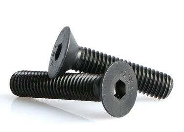 Đầu cắm ổ cắm phẳng bằng thép cacbon oxit đen Bu lông tiêu chuẩn DIN 7991