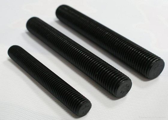 M4 - Bu lông kết thúc kép M48, Bu lông chốt ren toàn bộ bằng thép carbon Màu đen