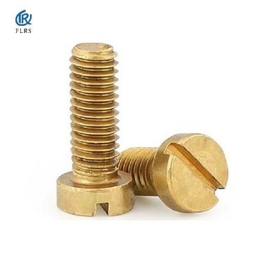 Đầu có rãnh bằng đồng thau Vít cơ khí / Máy có rãnh đầu tròn Vít