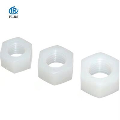 Pvdf Hexagon Nut Hex. Đai ốc Màu tự nhiên / Đai ốc chống ăn mòn M3-M20
