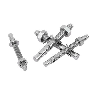 Plain SS M10 M16 M24 Nêm neo Bolt / Bu lông mở rộng neo cho bê tông