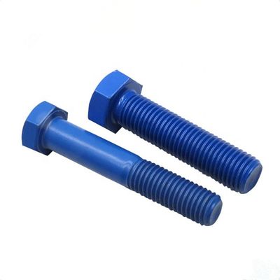 M2-M52 Đầu bu lông hình lục giác phủ PTFE đầy màu sắc với ren Full / Half UNC / UNF / BSW