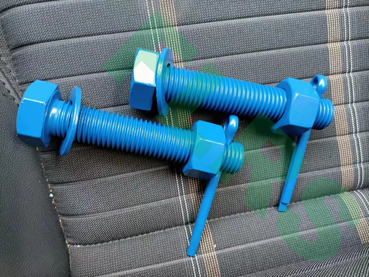Fluoropolymer Tráng hai lớp mạ kẽm kết thúc bằng bu lông cho ra mô-men xoắn